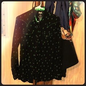 Wrangler Button Up💚 size medium